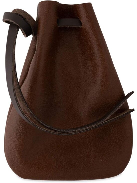 Other - Leather Drawstring Pouch, Coin Bag, Medicine Tobacco Pouch Medieval Reenactment